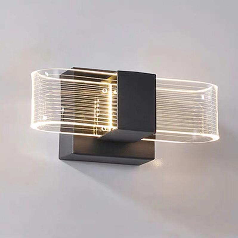 LED Acrylic double Wall Sconce 12W warm lights 3000K Lamp for Bedroom Corridor Stairs