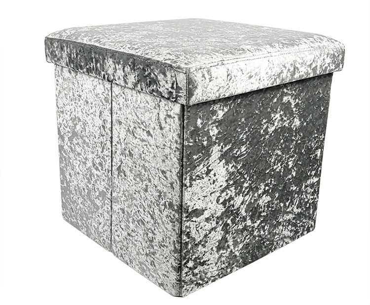 uk popular storage ottoman crushed velvet storage ottoman foldable fabric ottoman storage