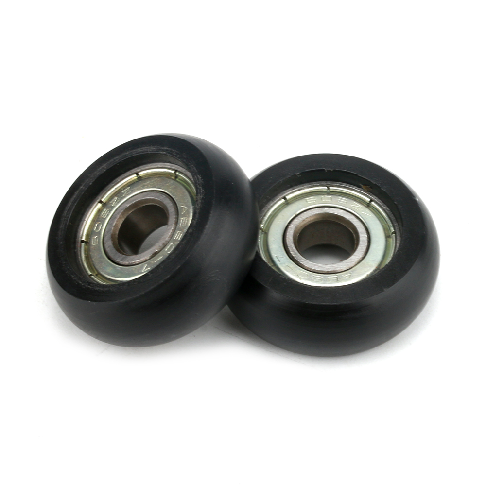 8*29*10mm nylon POM POM 608ZZ bearing steel roller small wheel plastic coated bearing moving pulley 608