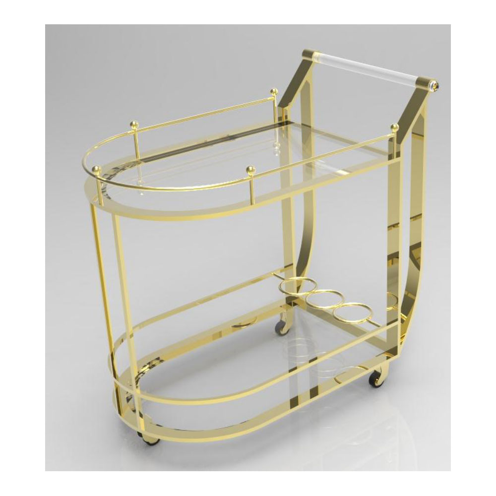 Elegant Bar Cart for hotel and banquet