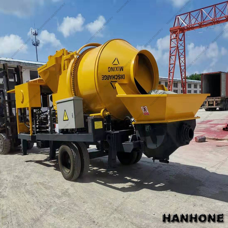 BEST SELLING DIESEL ENGINE TYPE CONCRETE PUMP MACHINE 40M3/H CAPACITY CONCRETE MIXER WITH PUMP