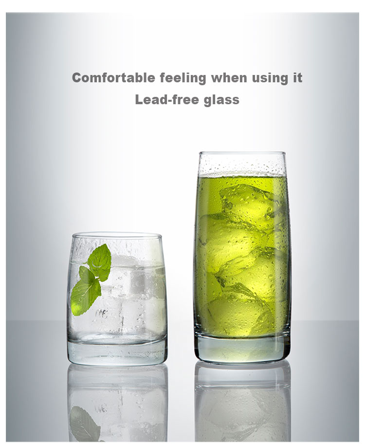 High-volume Wholesale Glassware Tumblers 525ml 355ml Clear Cup Drinking Juice Glass