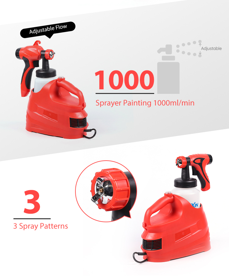 Conxin 32000Rpm Handheld Light duty Brush High Pressure Paint Sprayer