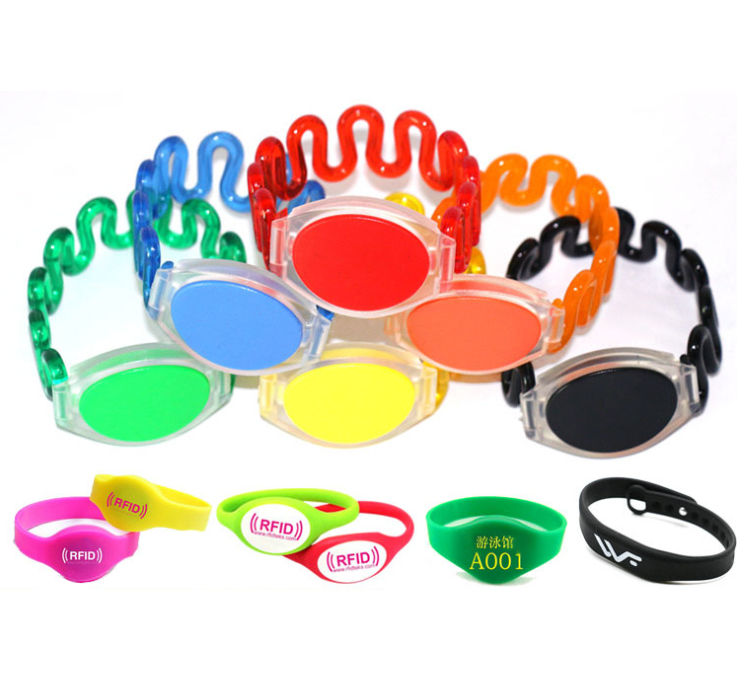 Water Park NFC Waterproof Plastic Hand Brand Wristband RFID Locker TPU Induction Bracelet
