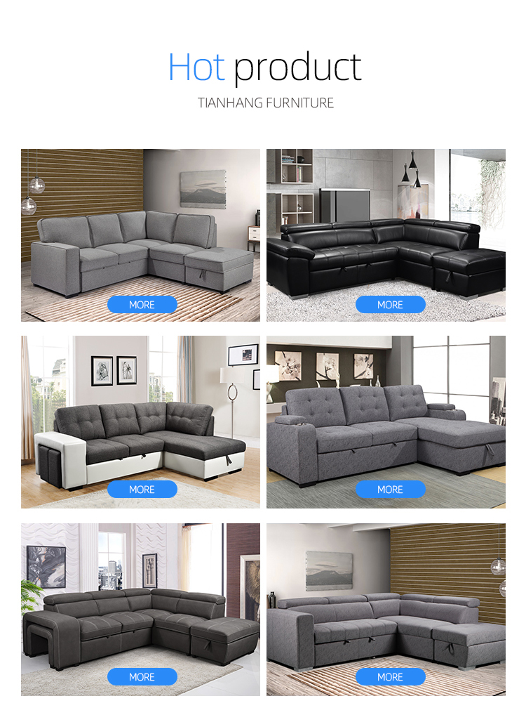 Hot sale Western style sectional fabric sofa set L shape Corner sofa for Living Room