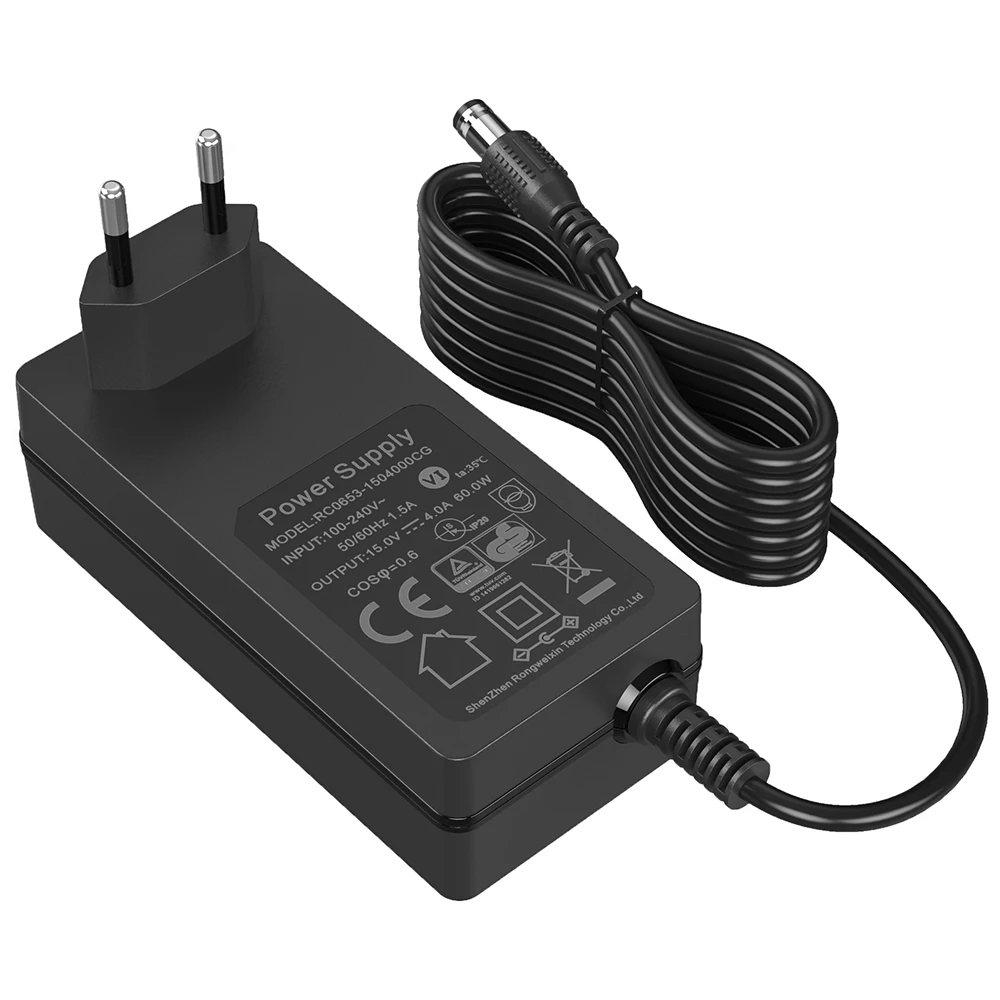 Adaptador de alimentação AC DC 24V 2.5A Suporte de parede