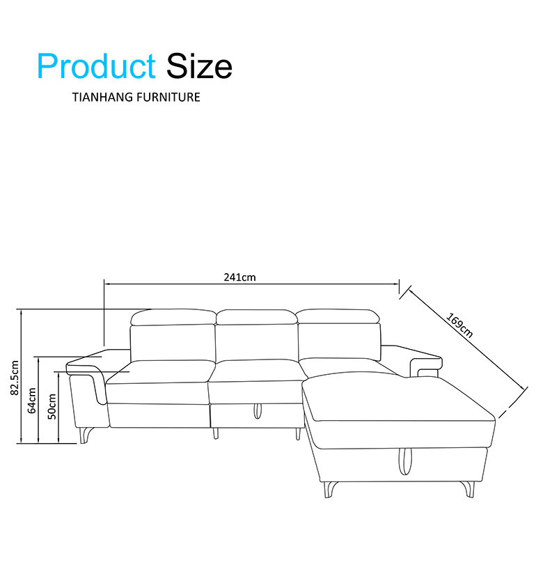 Living room sofa High quality Storage sofa set Foldable sleeping Multi-function sofa bed