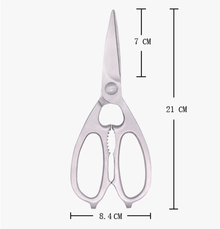 full stainless steel multi-purpose cutting poultry fish vegetables household food kitchen scissors