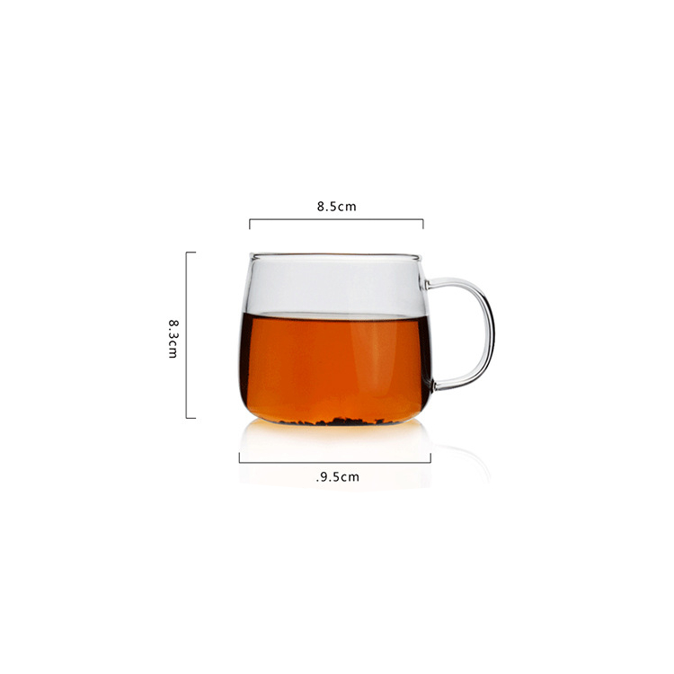 Wholesale Heat Resistant Glass Milk Cup Coffee Cup High Borosilicate