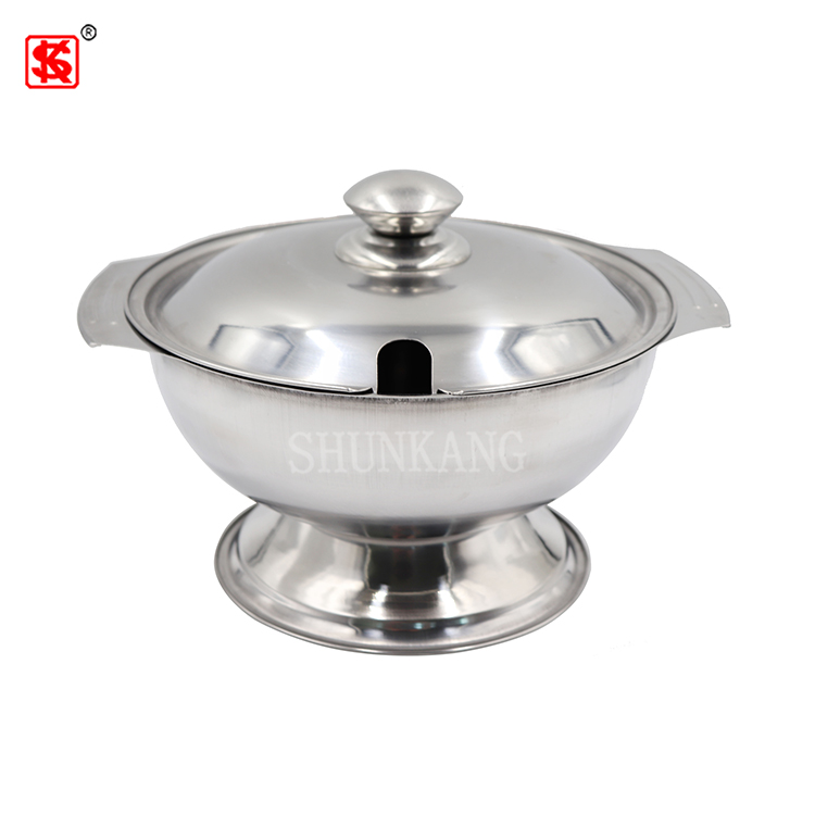 Traditional hot pot Chinese hot pot stainless Steel hot pot with lid