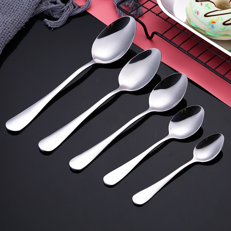 Metal Stainless Steel Serving/Dessert/Long Engraved Tea Spoon Promotion Gift Chinese