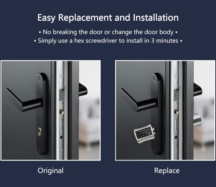 Tediton Best European Aluminum BLE APP Door Lock Cylinder with Fingerprint Key