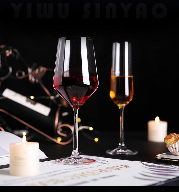 Crystal drinking 540ml goblet wine glass cup disposable