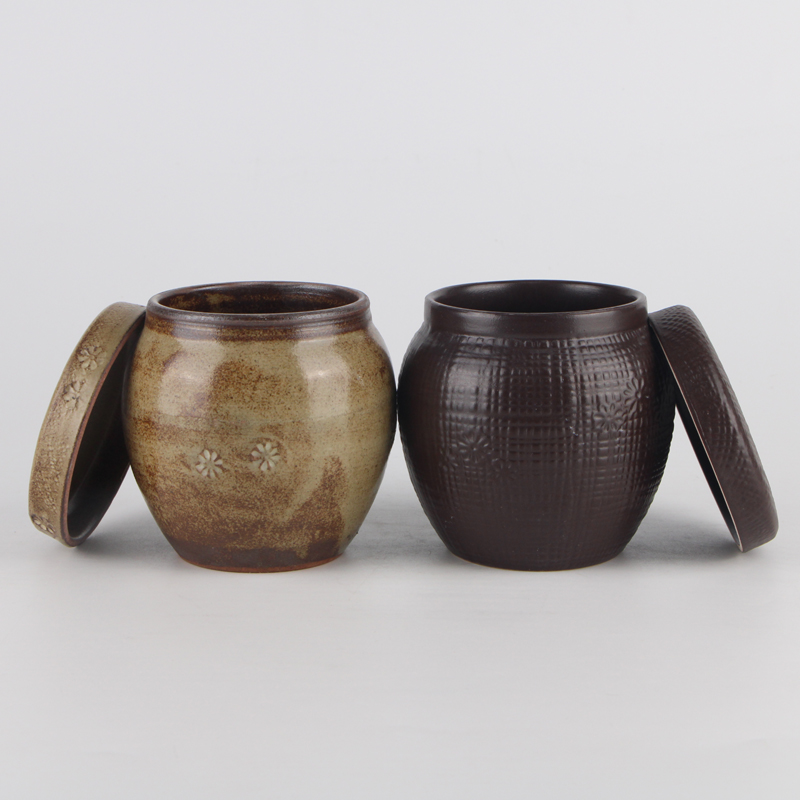 Ceramic Food Storage Jar Kitchen Container,Serving Tea, Coffee, Ceramic Spice Jar with Lids