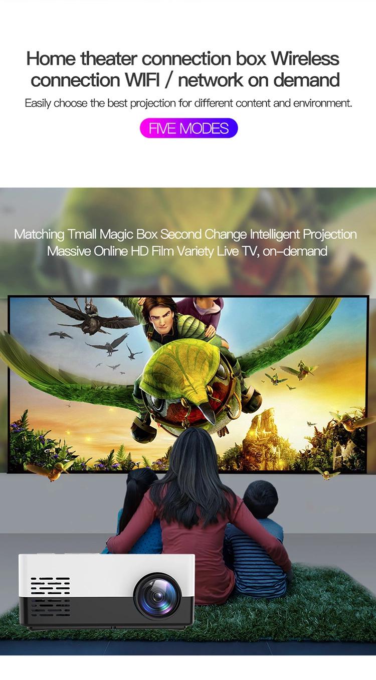 Portable Cubic Digital Multi Media Projector TV LCD Projector HD 1080p