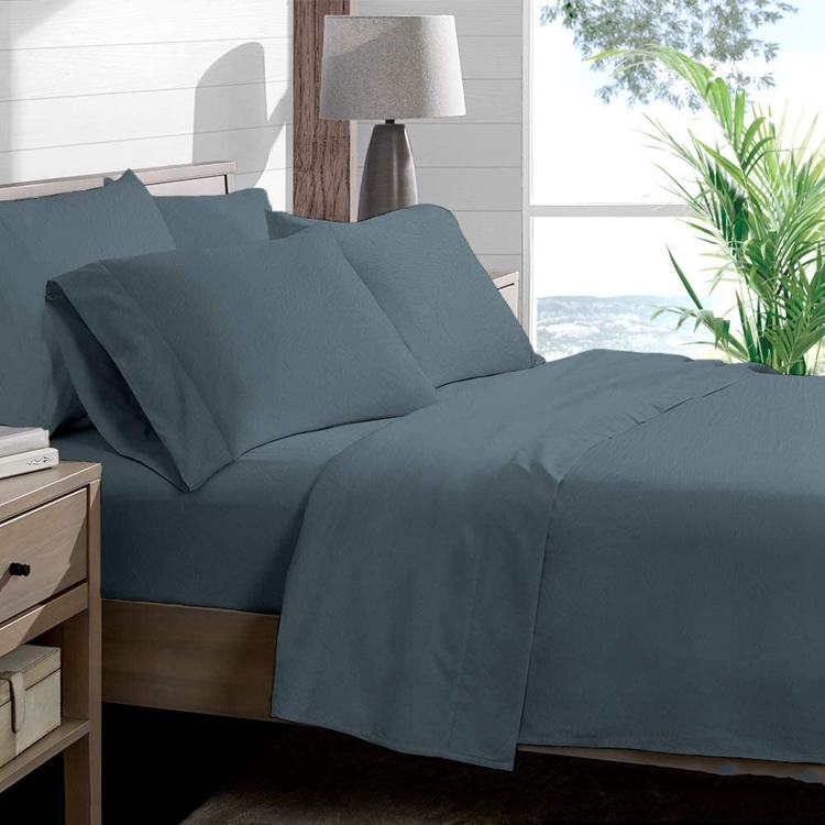 Wholesale Washed Cotton Bed Flat Wholesale Trendy Sheet Set Queen Size Bedding