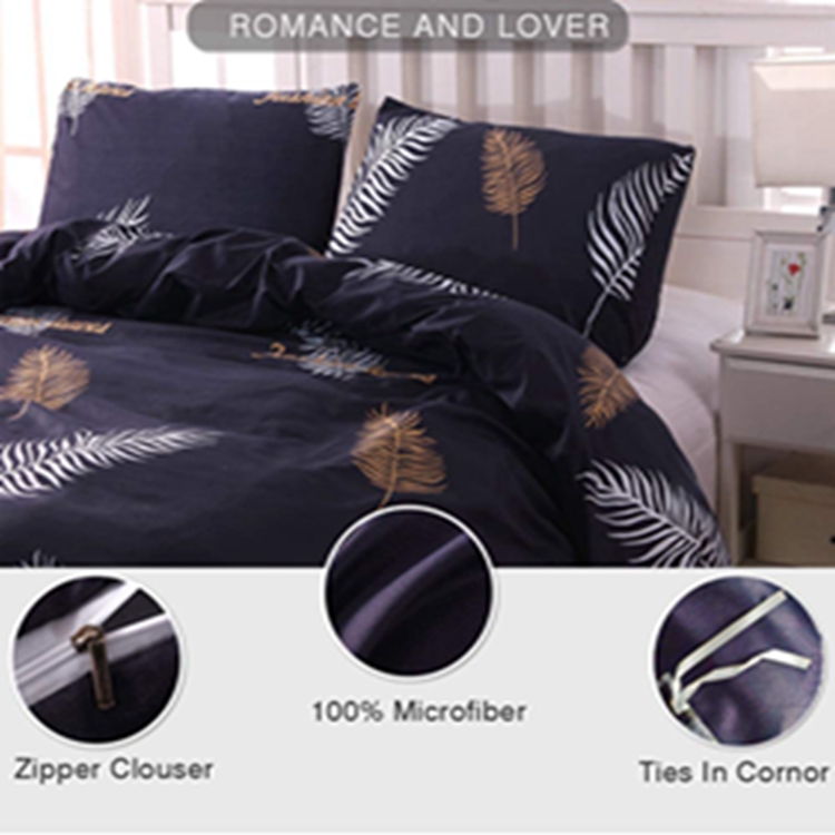 Factory Manufacture Various Quilt Fiber Fabric Is Super Soft micrifiber bedsheet duvet cover set