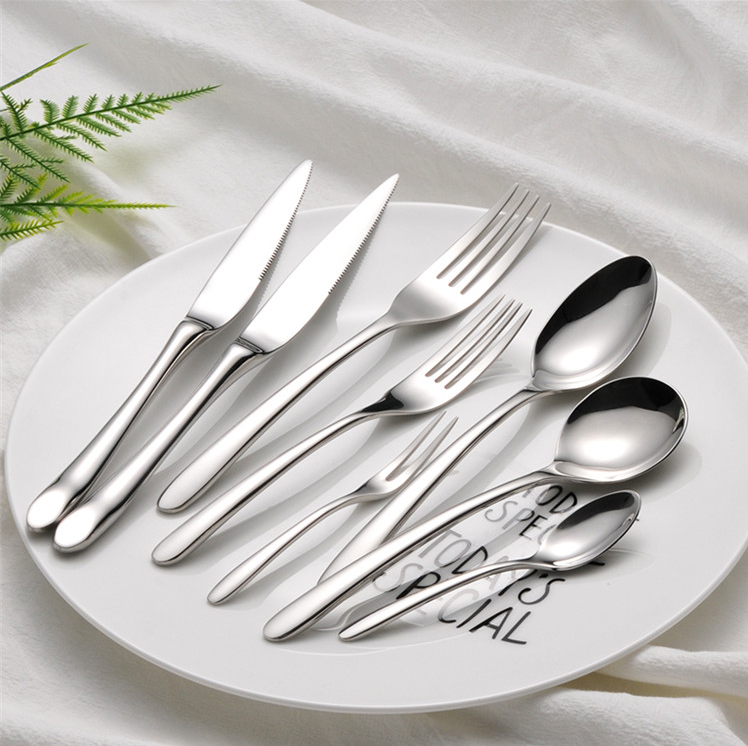 Hot Sale Luxury Fashion Design Popular 13 Pieces Mirror Stainless Steel Hand Forged Knife And Fork Flatware Cutlery Set
