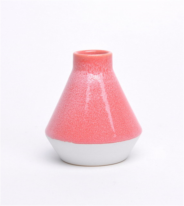 Geometry artwork design modern tabletop color flower vase royal unique bud vases for foreign
