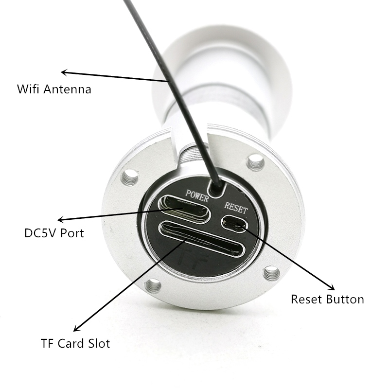 GENIUSPY Door Eye Hole Home 1080P 1.66Mm Fisheye Lens 150Degree Wireless Network Mini Peephole Door Wifi IP Camera P2P
