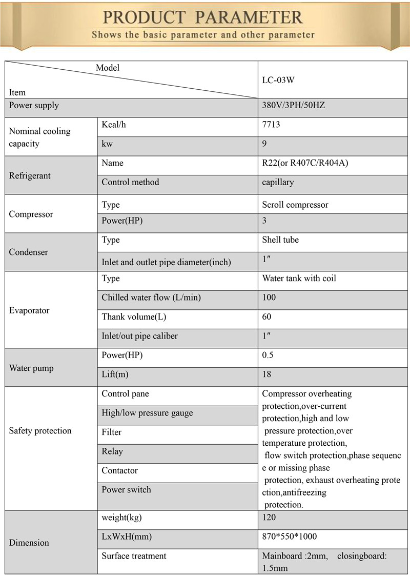 Air cooled industrial recirculating chiller price/water cooling system