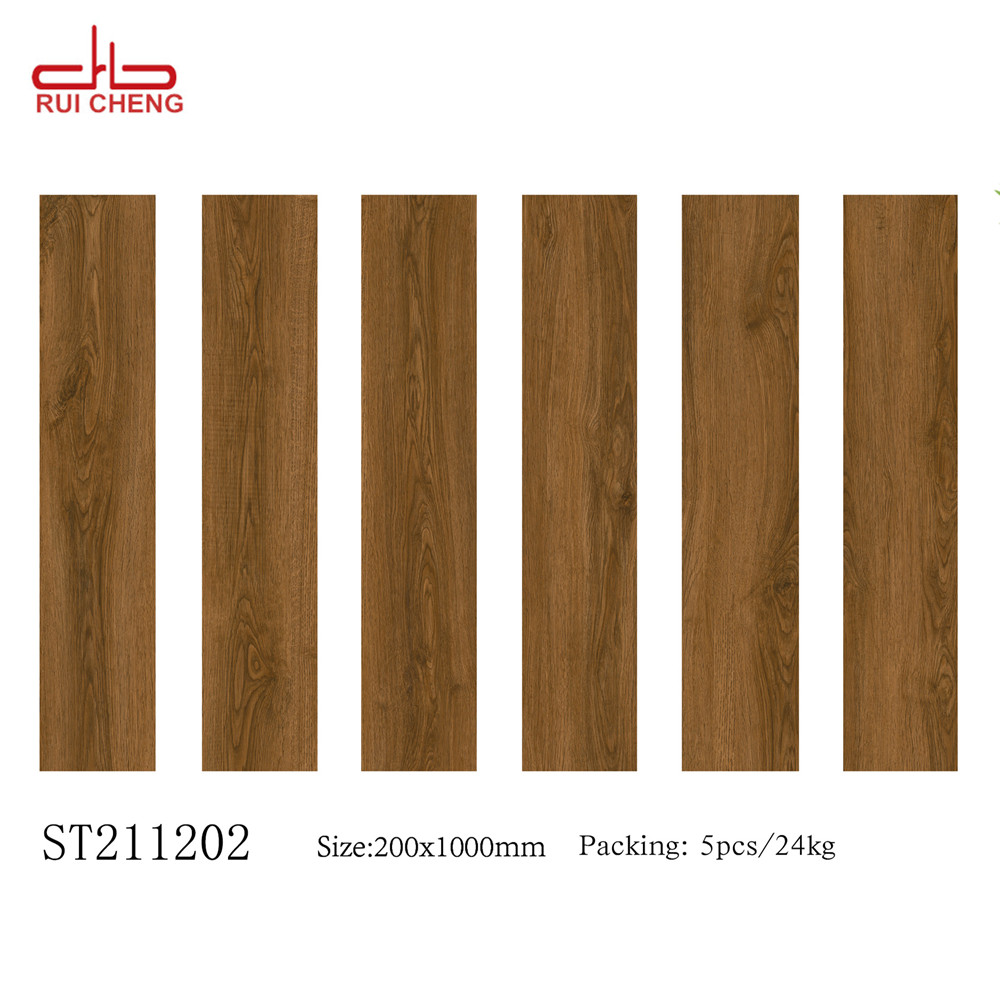 Wholesale china porcelain oak wooden look tiles for floor 200x1000mm/8"x40"