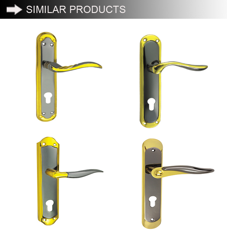 Hot Sales  wholesale  low price hot sale iron panel aluminum brass pull door handle door locks