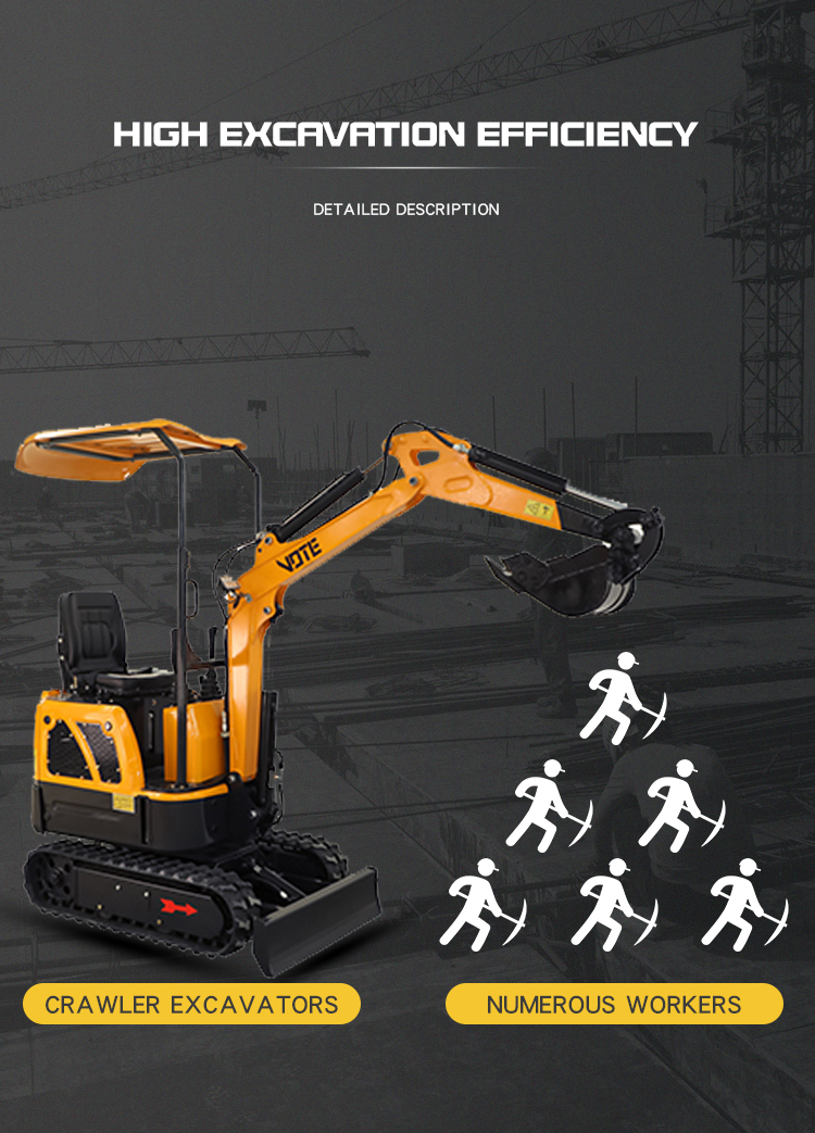 Online-trading Chinese mini excavator 1 ton 2 ton 3 ton mini excavator with a thumb highly-quality