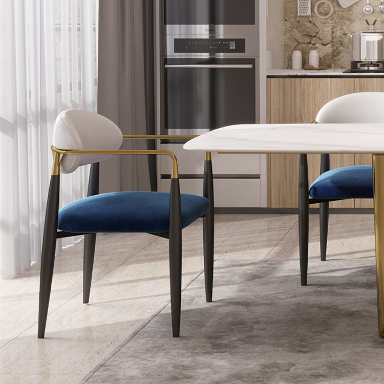 Nordic Light Luxury Armrests Home Restaurant Modern  Dinning Chair for dining room