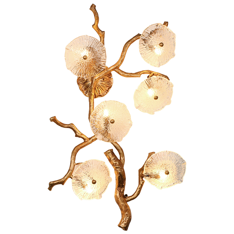 glassblower Wall Light Wall Sconce Gold Copper Bracket Lamps Bedroom Light Sconces Corner Lights
