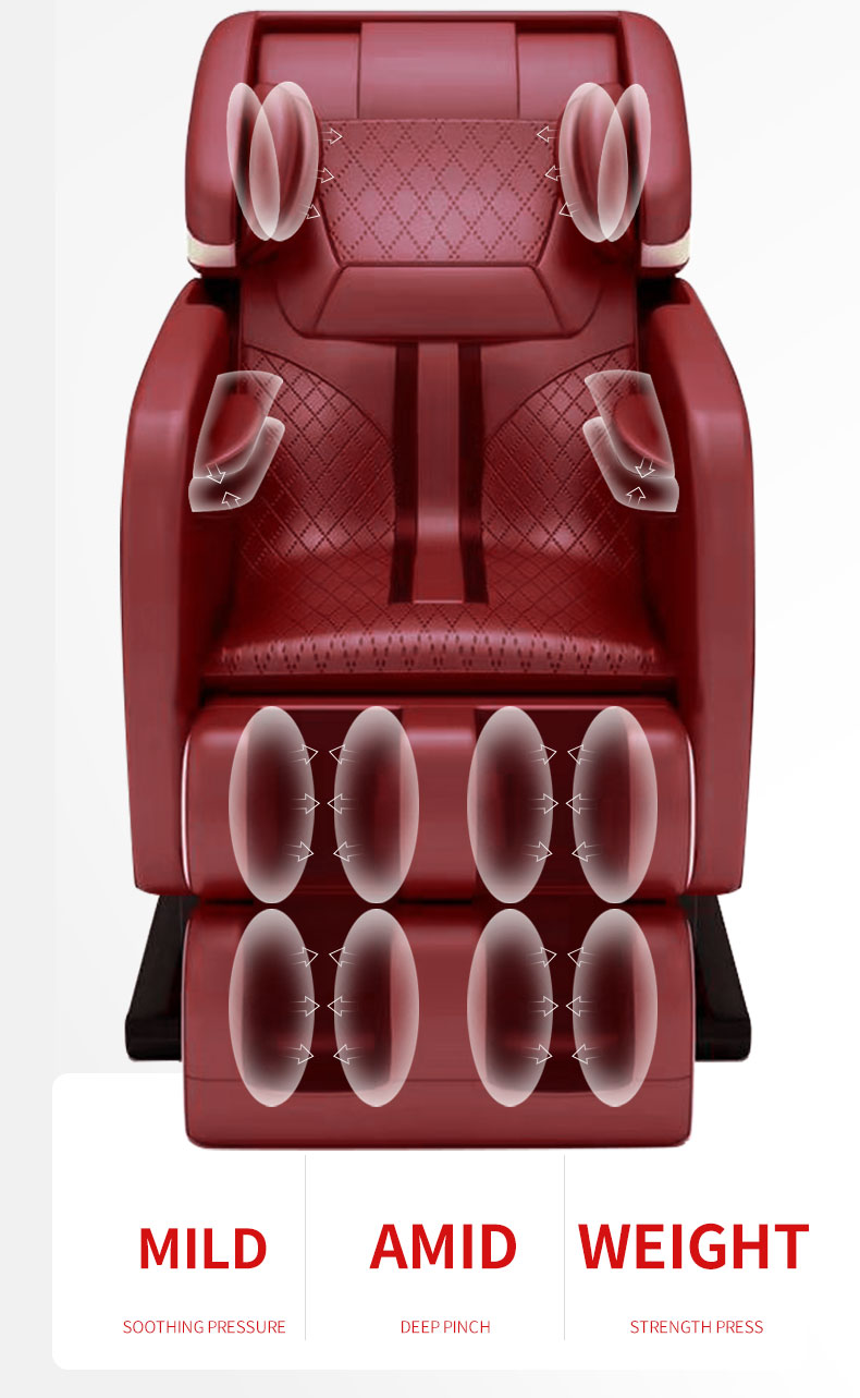 SL track and 3D massage chair with shiatsu and kneading luxury massage chair