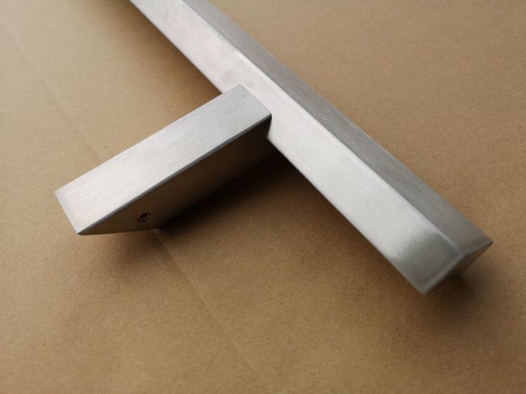 Diagonal handle  304 stainless steel door handle commercial glass door handle