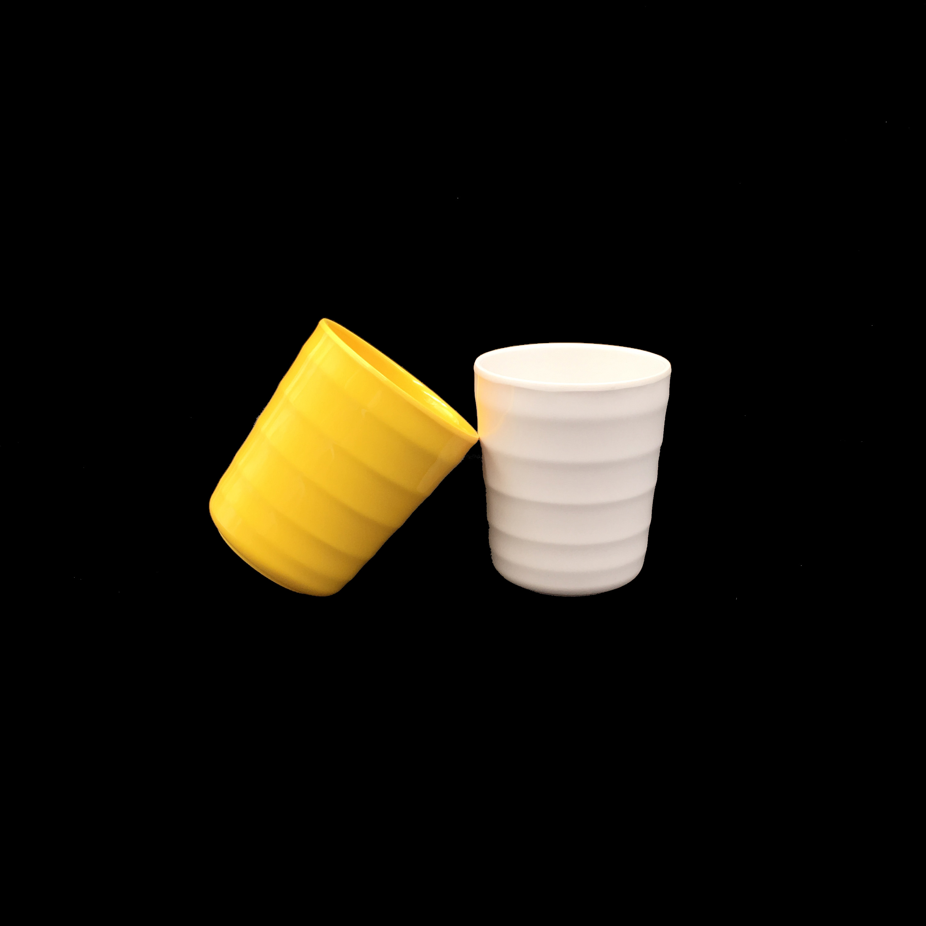 Plastic 100% melamine unbreakable white tea water cup mug