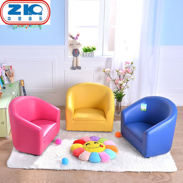 2022 Hot Sale Plain Color Indoor Playground Baby Child Play Children Sofa