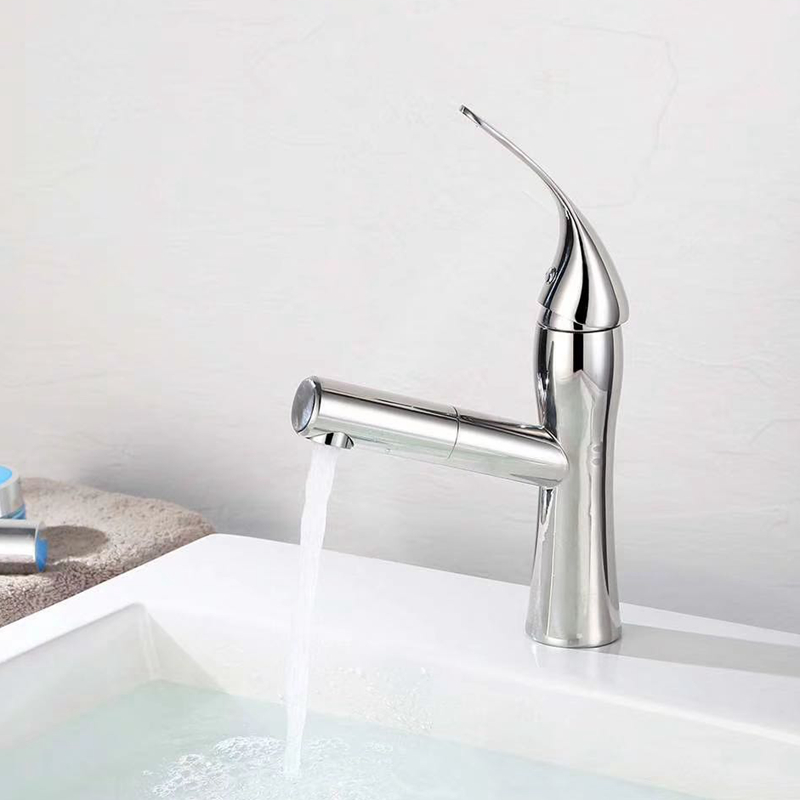 Wholesale Online Shopping Stainless Steel 304 Single Lever pull-out kitchen Hot and Cold Water Basin Faucet Sink Mixer Tap