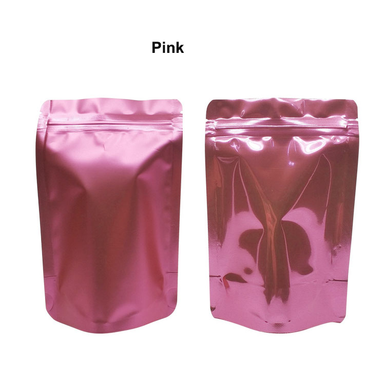 custom different color size printing matt gloss stand up pouch ziplock packaging bags