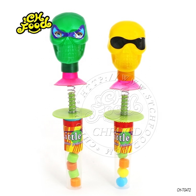 New Skull Spring Bounce Toys Candy Jumping Toy Halloween