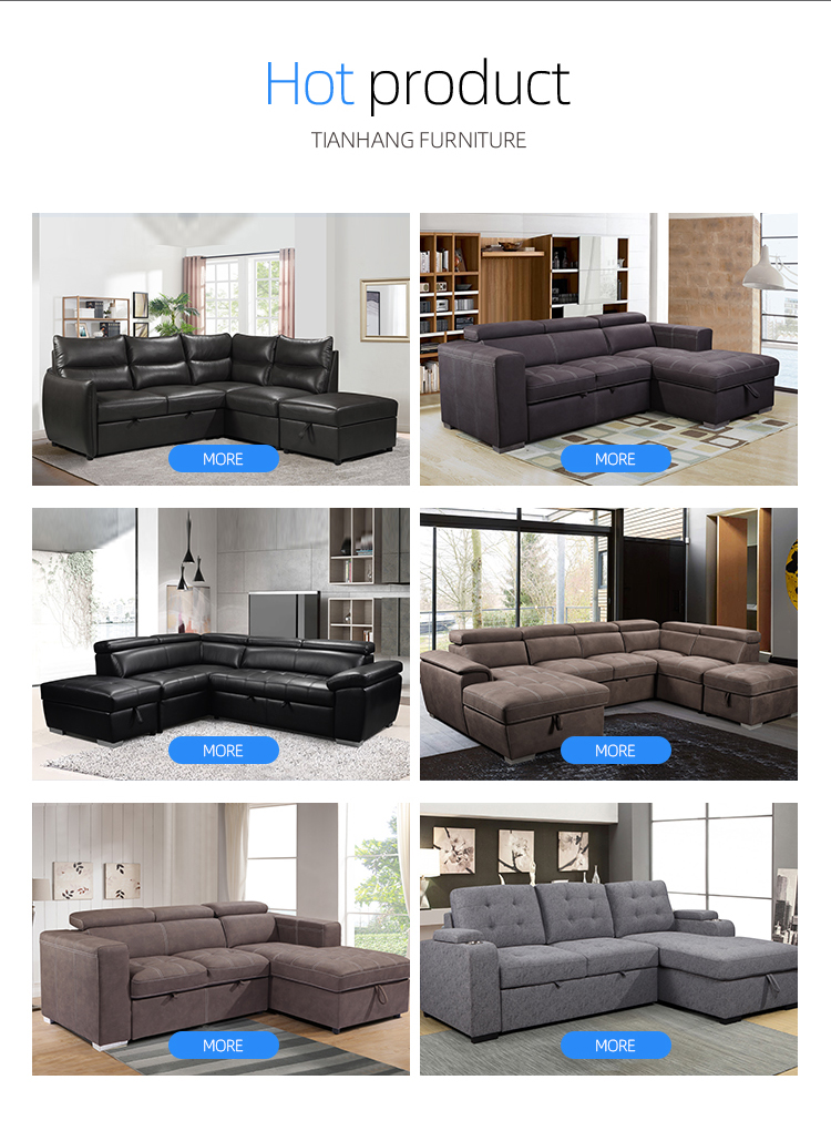 Modern Multi Functional Decoration Living room sofa with Storage foldable sofa bed sleeper