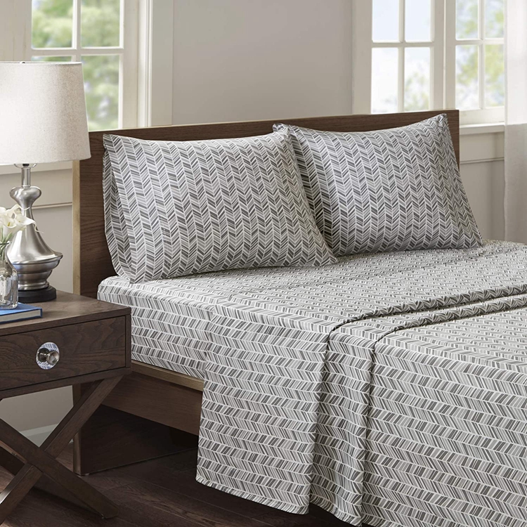 Factory Supply Printed Polyester Microfiber Wholesale Queen Beautiful Bed Sheets Set