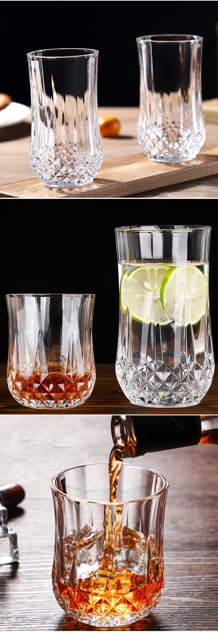Xuzhou Honghua Factory Manufactured Customized Color Goblet Wine Glass