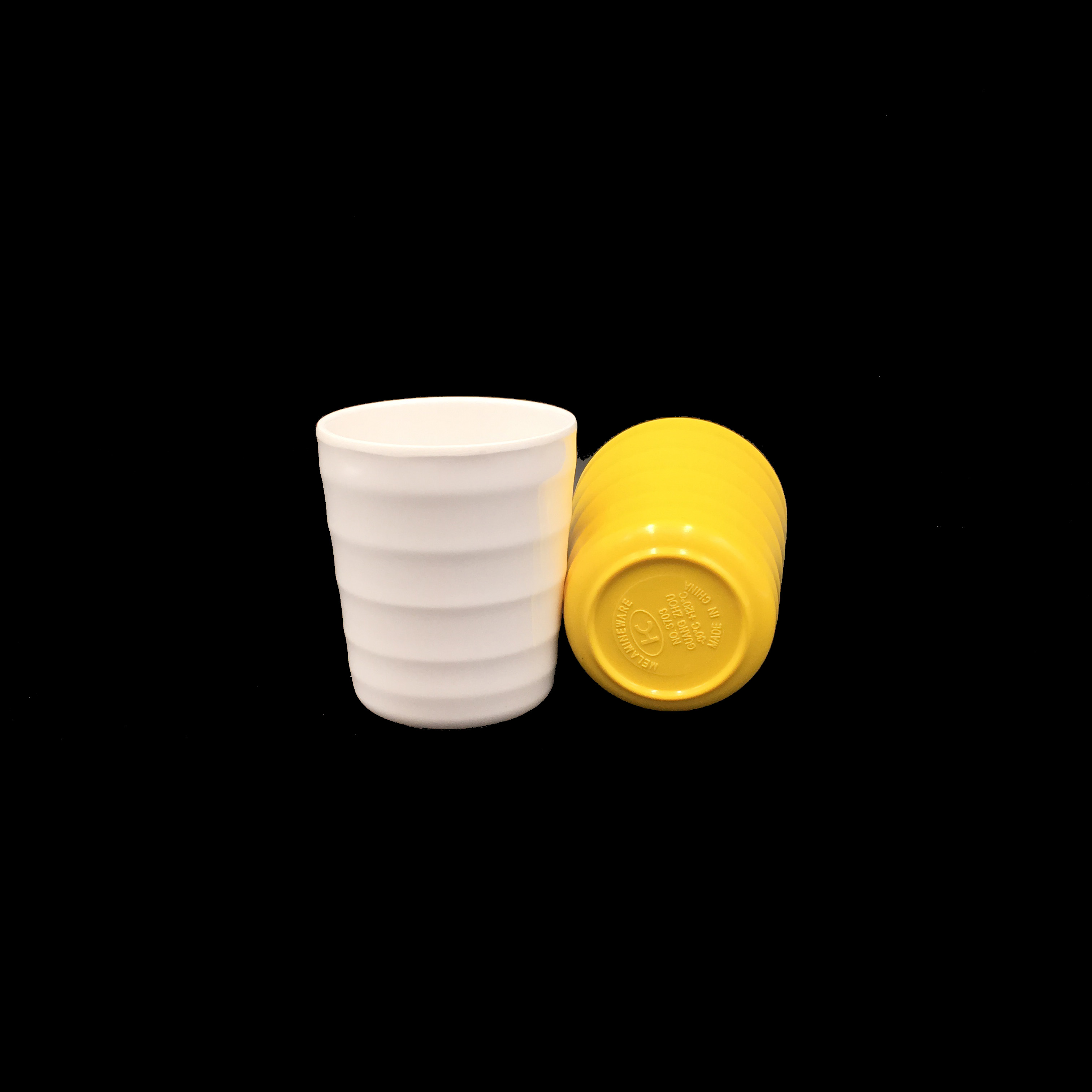 Plastic 100% melamine unbreakable white tea water cup mug