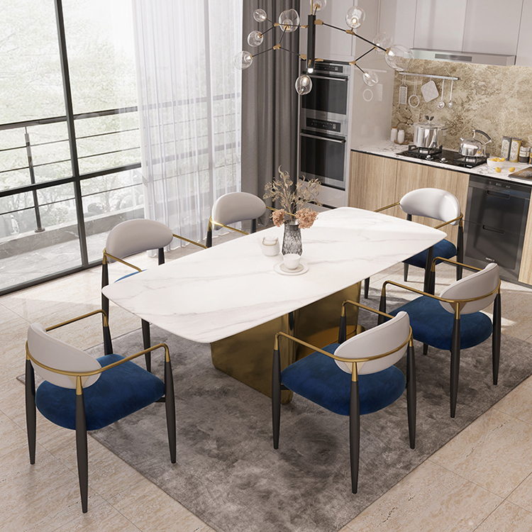Nordic Light Luxury Armrests Home Restaurant Modern  Dinning Chair for dining room