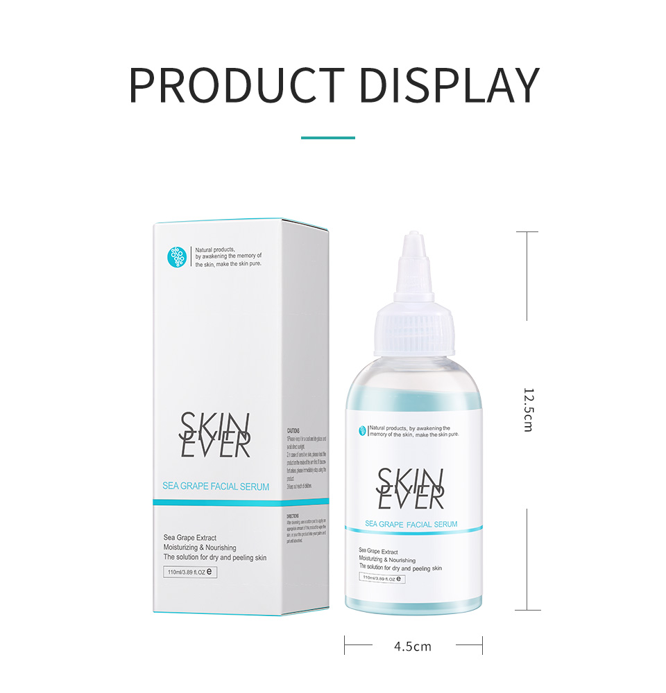 SKIN EVER Moisturizing Soothing Repairing 99% Natural Aloe Vera Body Face Toner 110ml