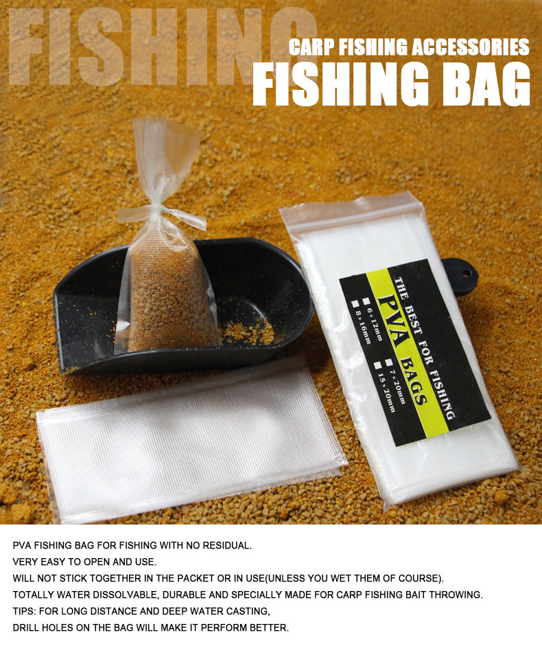Baits Bag for Boilie Rig, Carp Fishing PVA Bags Carp Coarse PVA Bag For Carp Fishing, Tackle Kit 4
