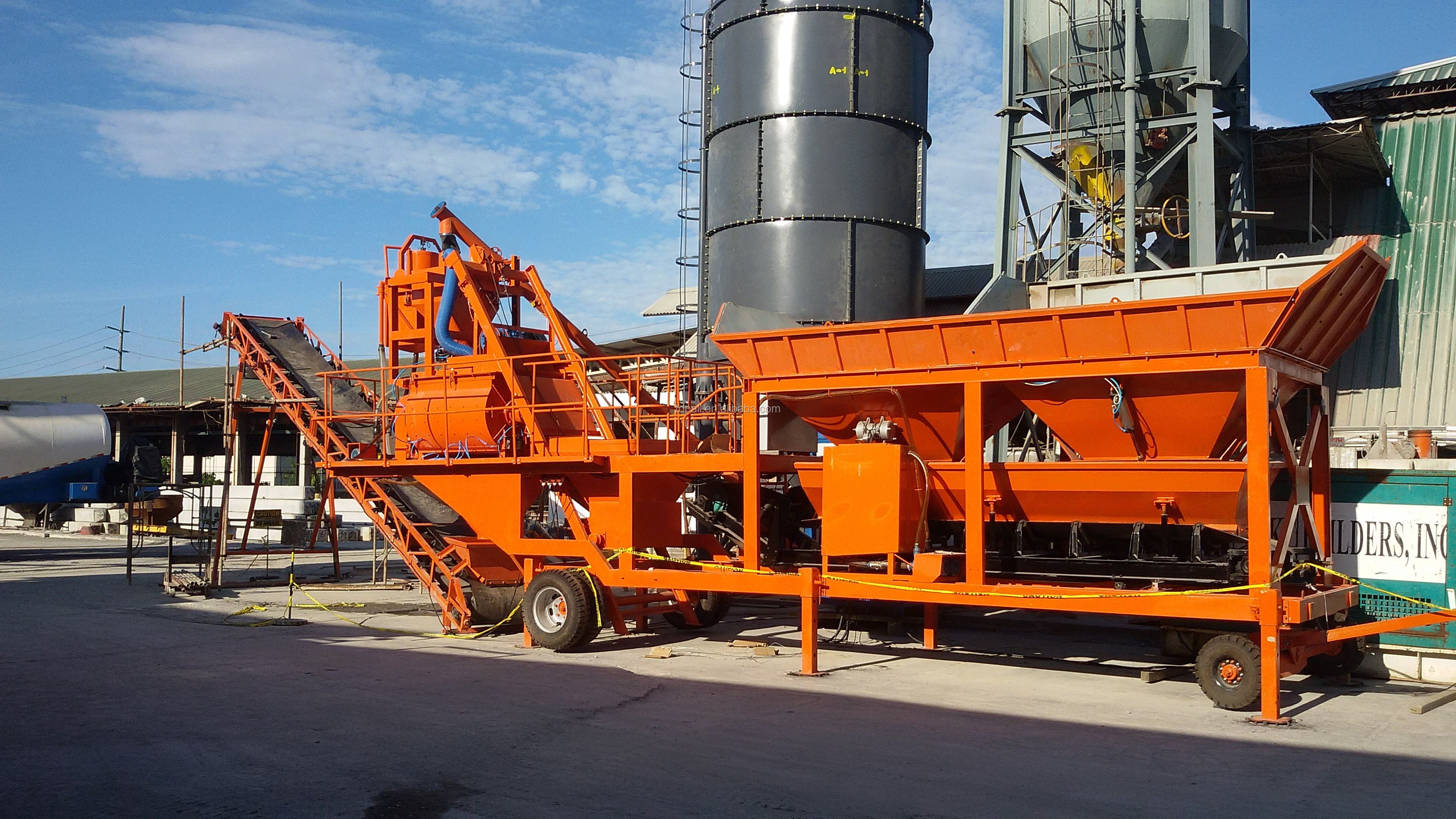Topmac Mp18 portable and mobile concrete plant from famous factory