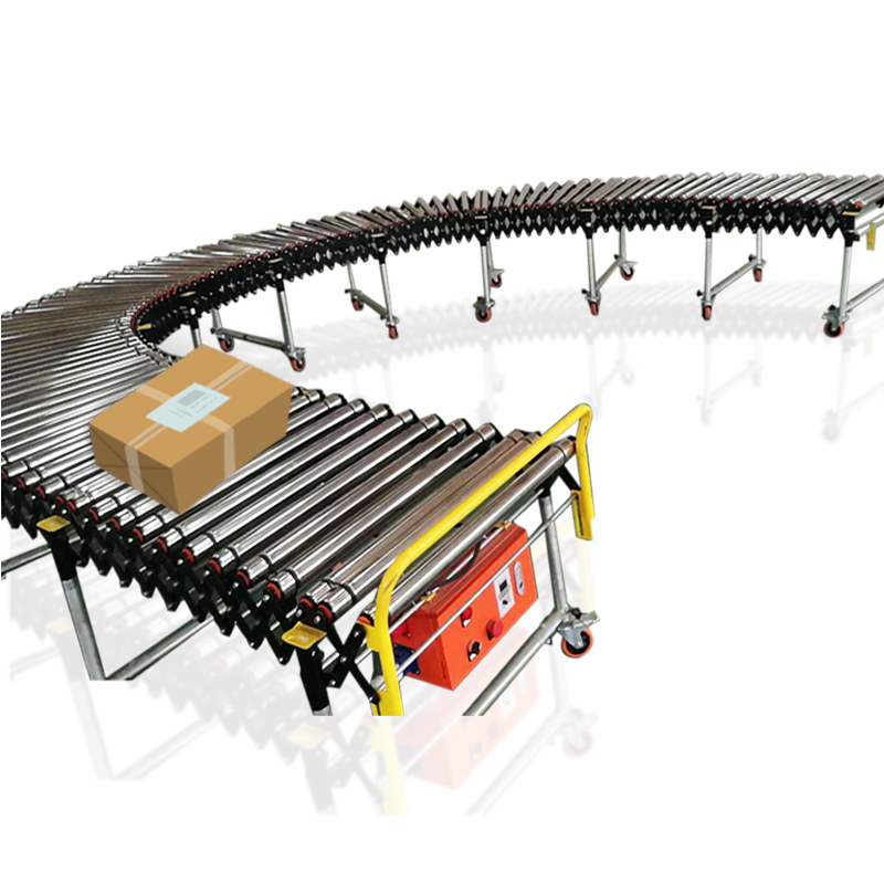 Motor Powered Roller Conveyor System Ribbed Drum Motorized Production Line 0
