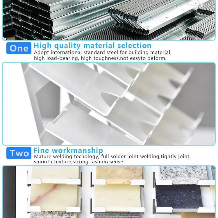 Factory Wholesale Fair Stone Marble Showing Stands For Ceramic Rotate Floor Stand Tile Rack Display