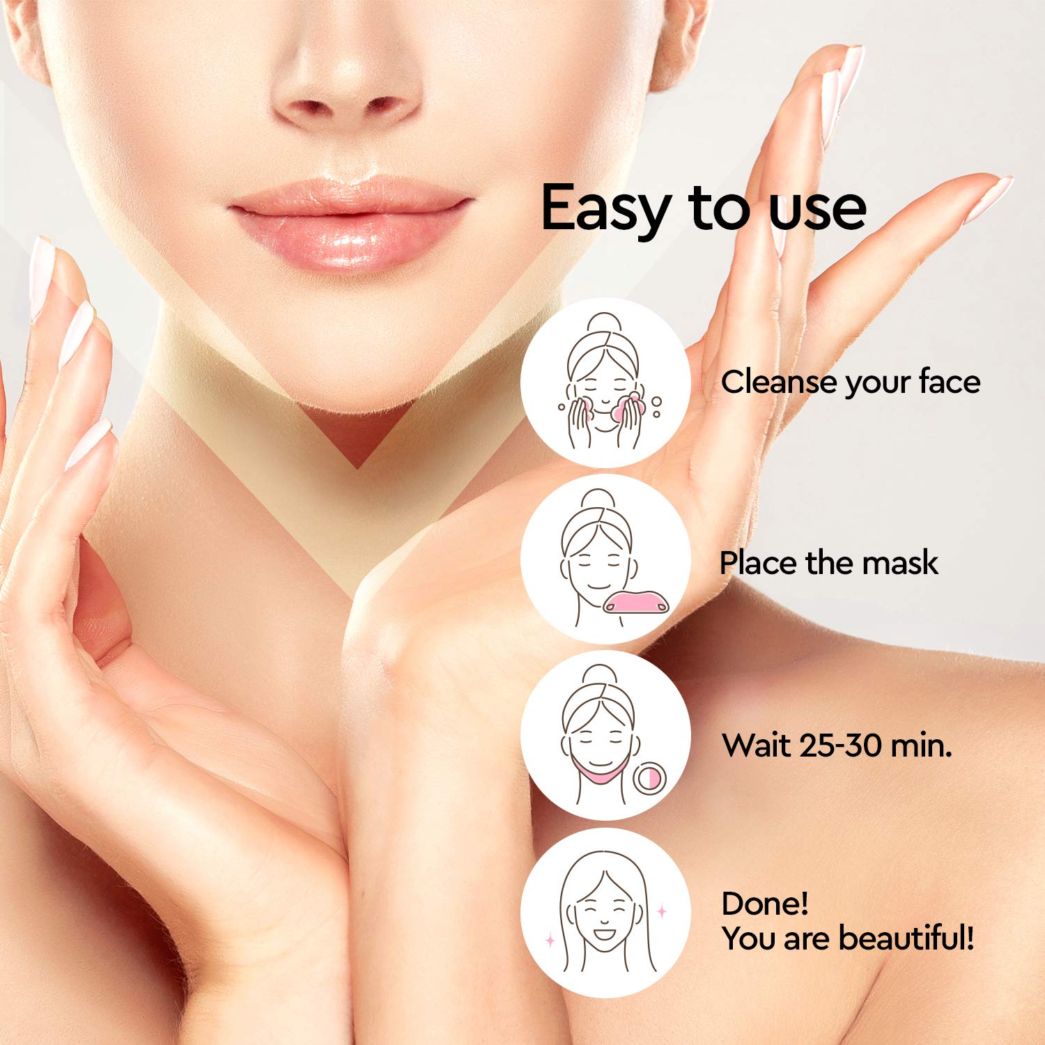 Wholesale High Quality Firming Moisturizing V Line Shape Face Lifting Mask