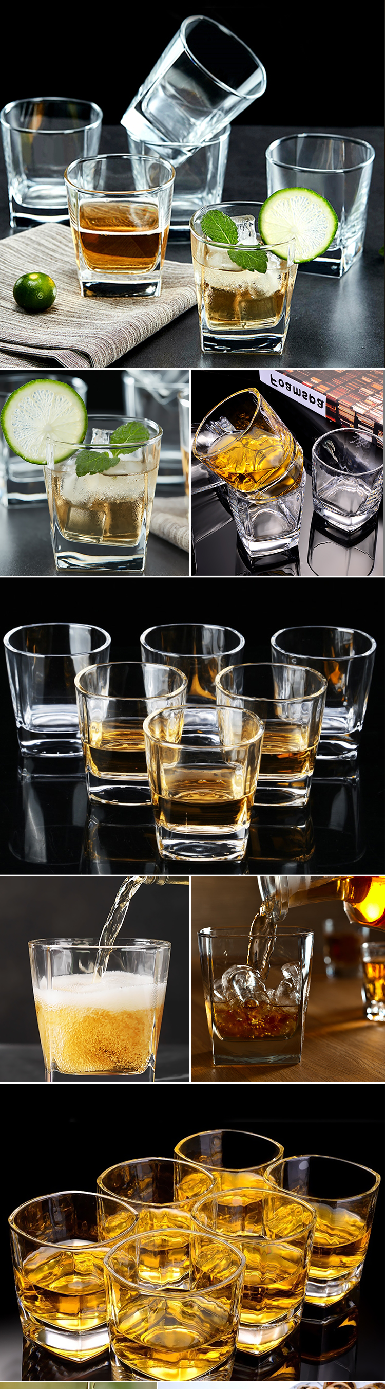 Factory Manufactured Packing High Quality Wine Glass Cup