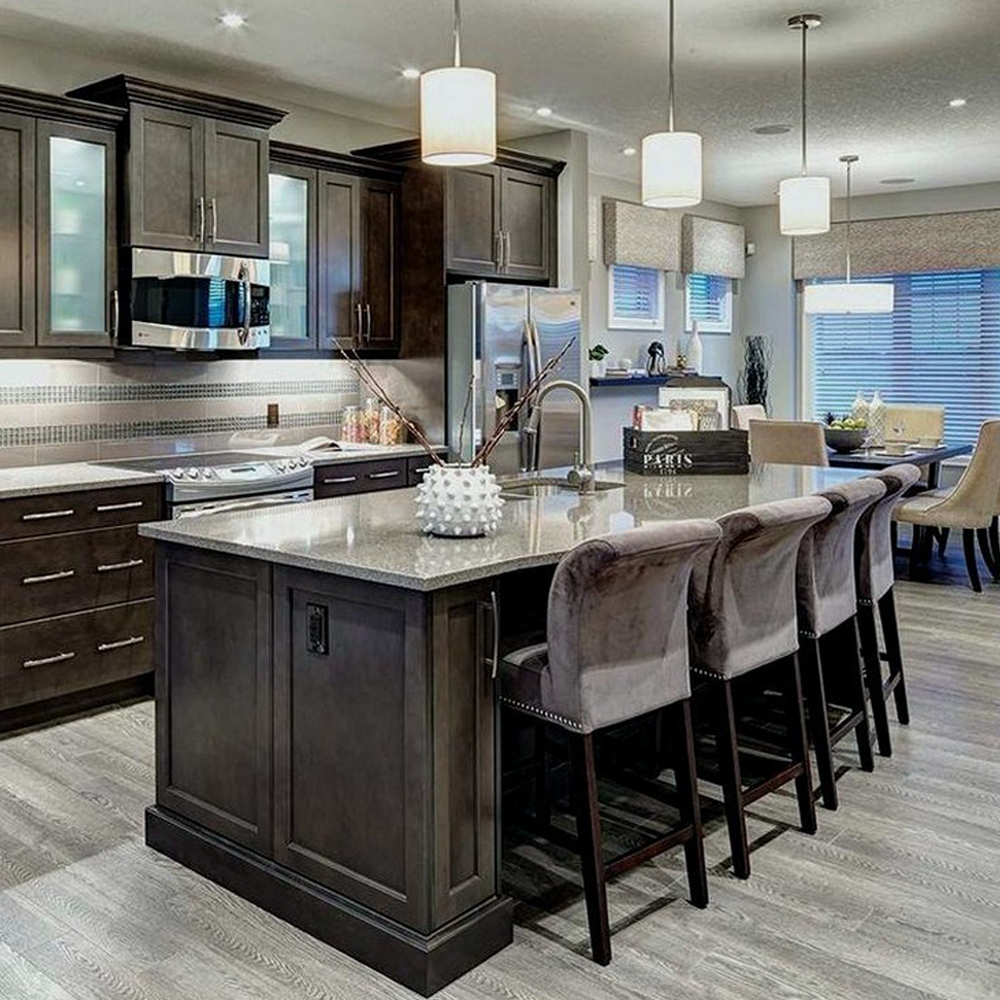 Allure birch american classic foshan old style luxury solid wood modern kitchen cabinets vietnam